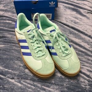 Adidas Gazelle Mint and blue Shoes
